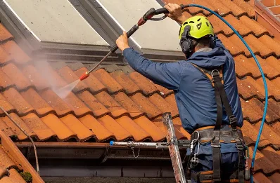 Démoussage et hydrofuge de toiture à Colomby